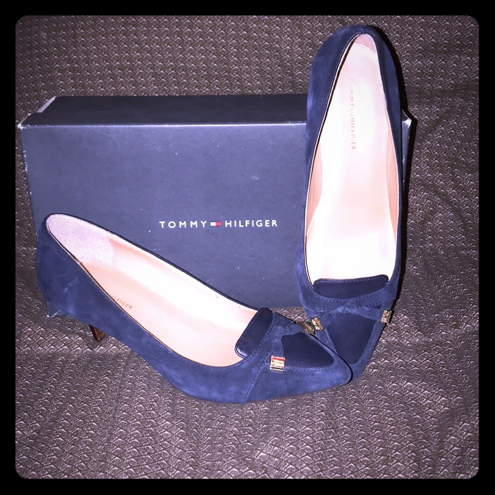Tommy Hilfiger TWJuline Suede Kitten Heels